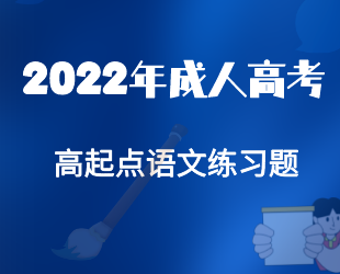 2022年山东成考高起点《语文》强化习题